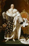 Robert Lefevre Portrait of Louis XVIII in coronation robes Sweden oil painting artist